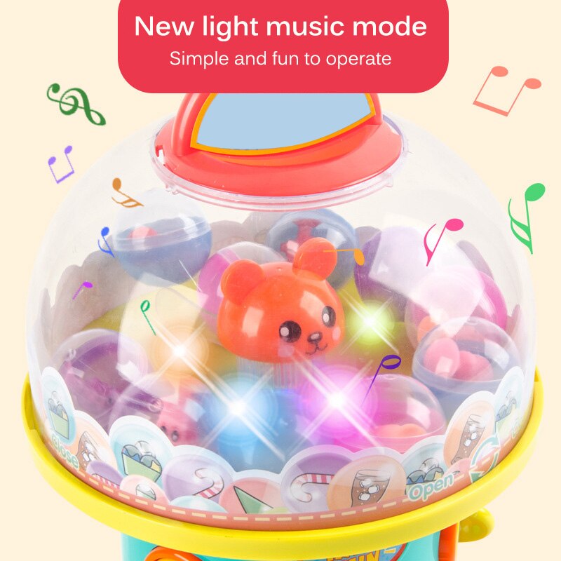 Mini Claw Arcade Crane Game Catching Twisted Egg Toy Automatic Gashapon Machine Puzzle Lottery Machine Interactive Play House