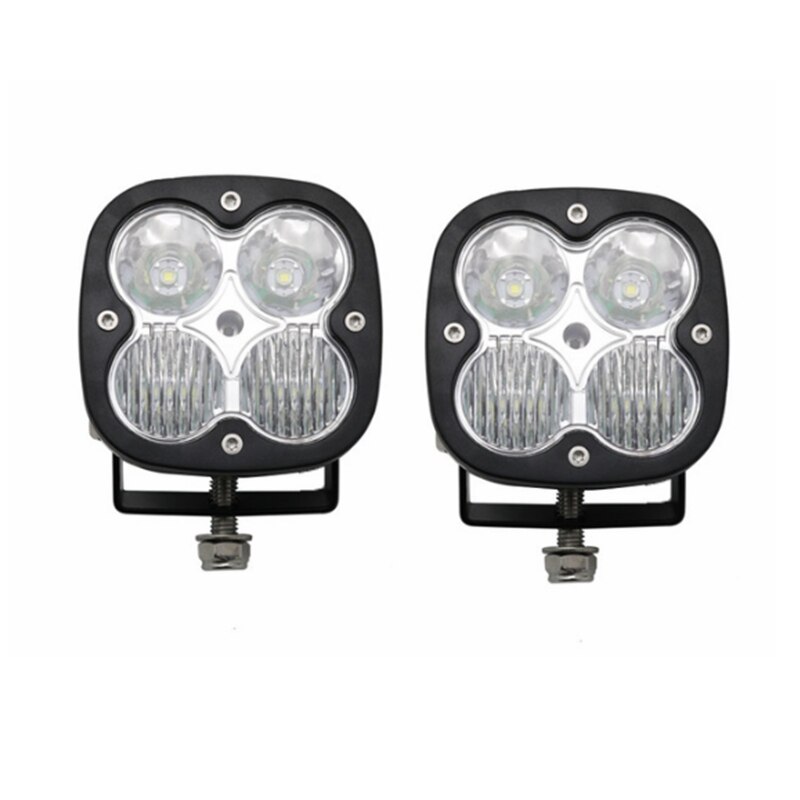 1/2pcs 12V 24V 40w 2Inch spot flood combo beam led wrok light Offroad Light Car Truck SUV ATV UTV UTE Led Driving Lights: 2pcs combo beam