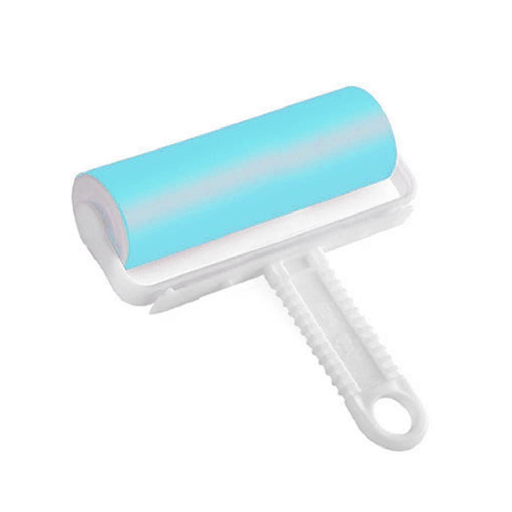 1Pc Remover Wasbare Borstel Fluff Cleaner Sticky Tool Picker Tapijt Haar Huisdier Kleding Roller Stof Essentiële Herbruikbare Thuis b9X2: Blauw