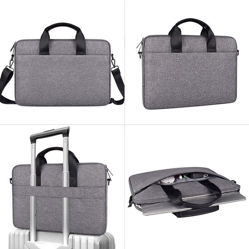 Oyixinger Portable Laptop Briefcase 13.3-15.6Inch Shoulder Computer Bag For Apple Mcabook Xiaomi Huawei Pro Casual Business Bag