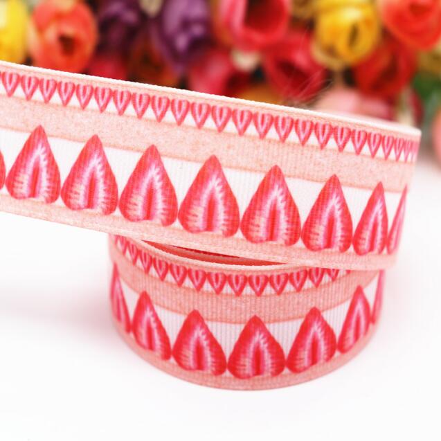 10 Yards Grosgrain Lint Aardbei/Cake Gedrukt Lint 1 "25 MM Voor Hair Bows DIY Ambachten Handgemaakte Accessoires m19041001: 4