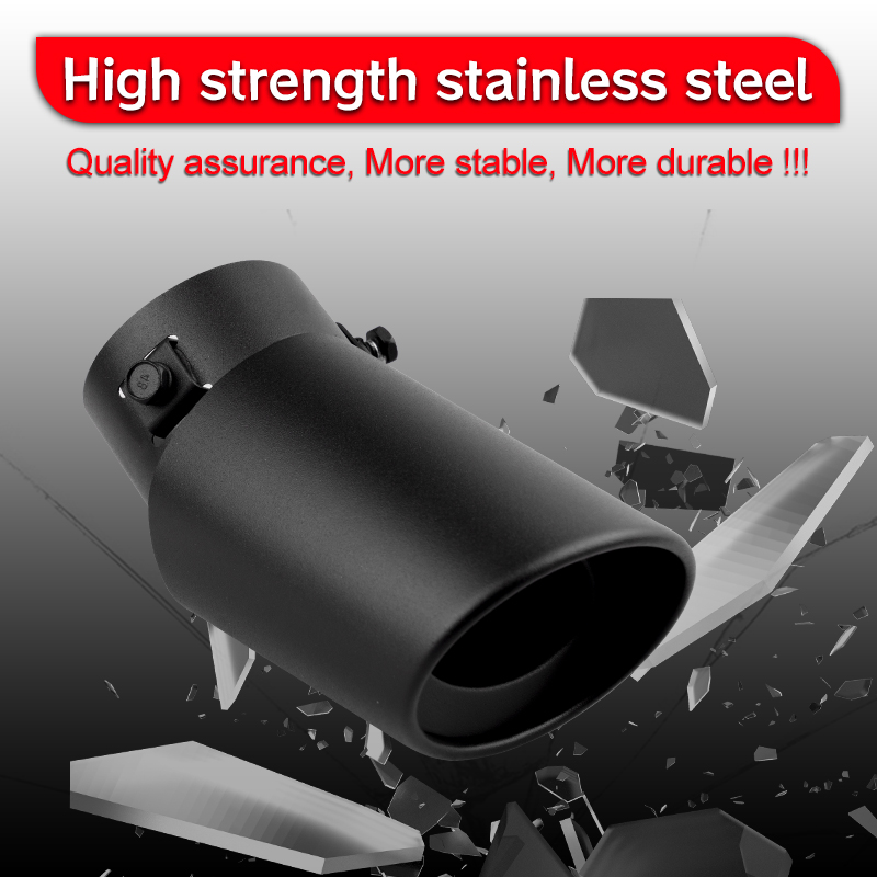 2.5 " sorte udstødningsrør til bil