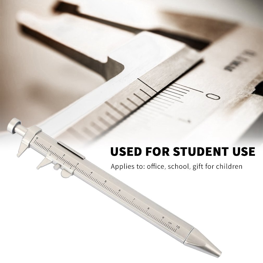 Multifunction Gel Ink Pen Vernier Caliper Roller Ball Pen Stationery Ball-Point Ball-Point 0.5mm Pen Portable Tools