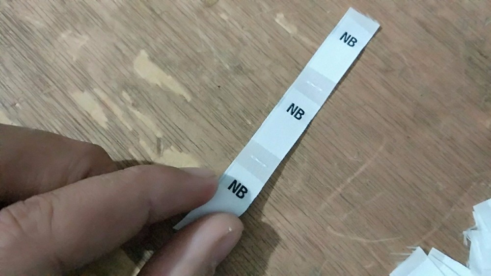 100Stck Weiß Polyester tuch größe Etikett 2Y 3Y 4Y 5Y 6Y 7Y 0-3m 3-6m 6-9m 9-12m 12-18m 18-24m