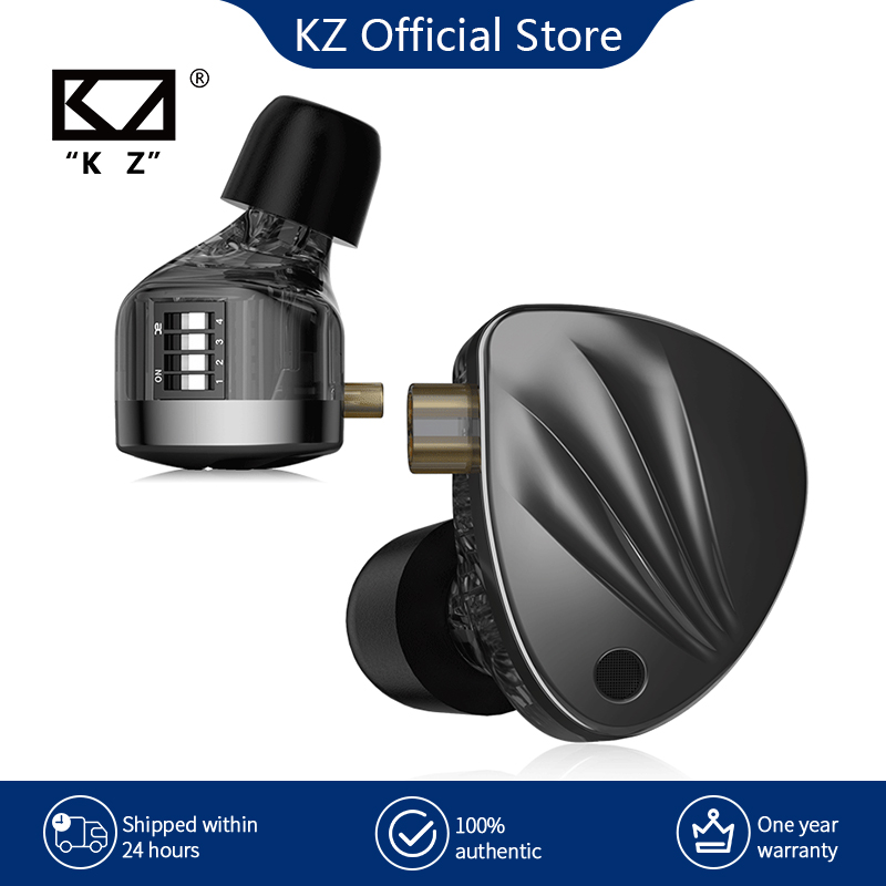 KZ Krila douszne słuchawki HiFi 1DD + 1BA wysokiej klasy regulowane zbalansowane słuchawki armaturowe słuchawki monitorujące słuchawki douszne z redukcją szumów