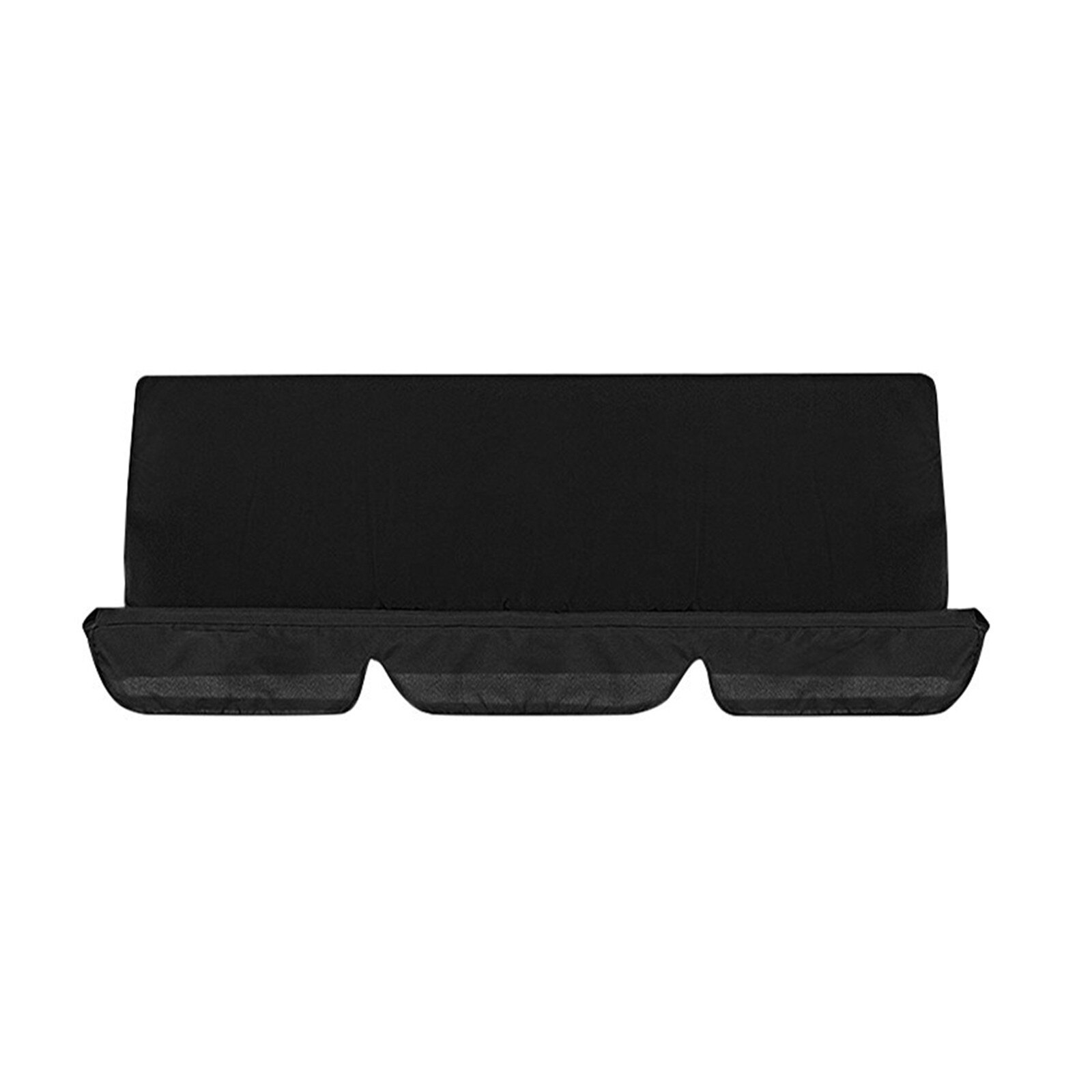3 posti impermeabile altalena copertura sedia panca sostituzione terrazza giardino altalena esterna sedia cuscino schienale coperture antipolvere strumenti: nero