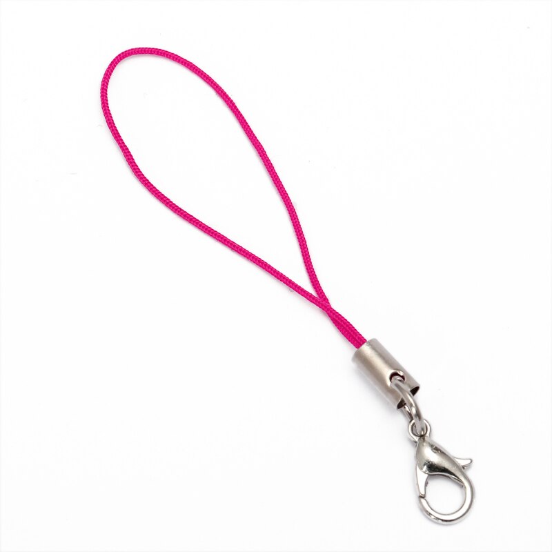 Lariat-llavero con broche de langosta para teléfono móvil, correa con cordón, Multicolor, 50/10 piezas