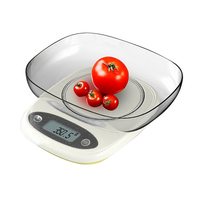 Balances électroniques 1 pièces 5kg/1g 1kg/0.1g balance numérique Portable LED balances électroniques poste alimentaire mesure poids cuisine LED: 7kg with bowl