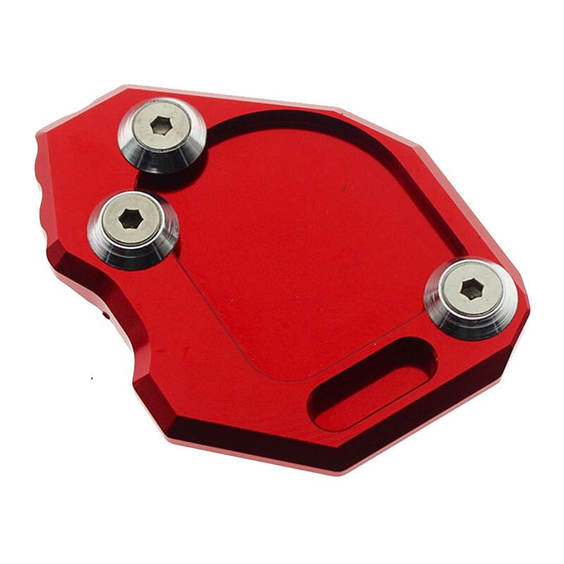 Voor Bmw F800GS F800 Gs - Aluminium Motorfiets Side Stand Kickstand Zijstandaard Extension Vergroten Plaat Pad Accessorie: Red