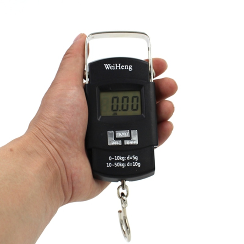 50KG 10g électronique Portable Balance numérique crochet suspendu pêche voyage Double précision bagages poids Balance balances