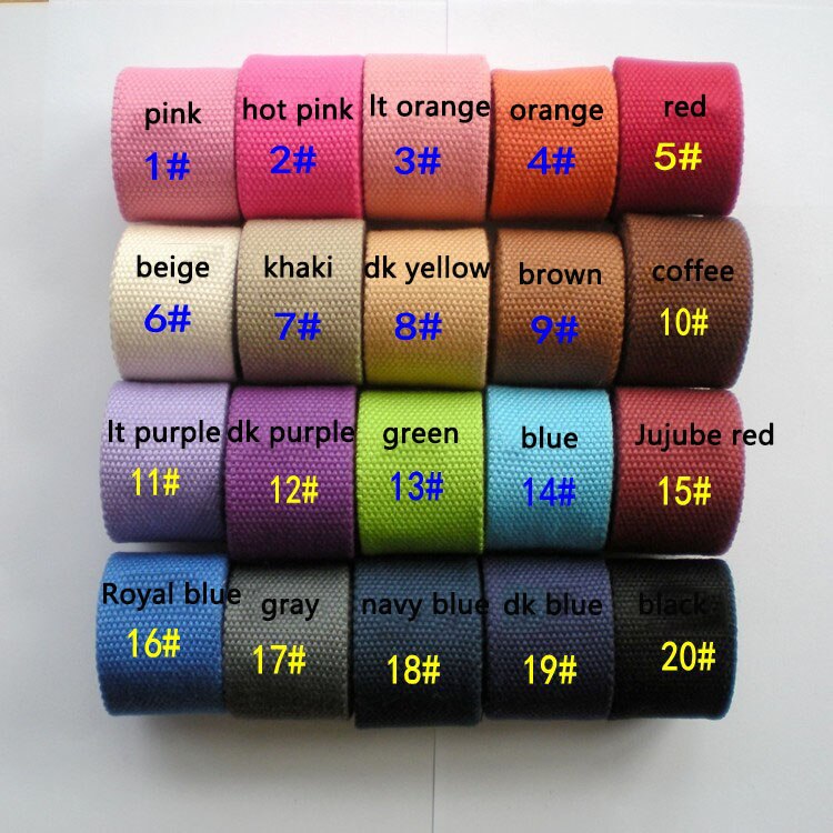 8Meter Meetee 25Mm Breedte Dikke 2Mm Katoen Lint Canvas Singels Tape Voor Tassen Riem Riem Naaien Kleding diy Ambachtelijke Accessoires