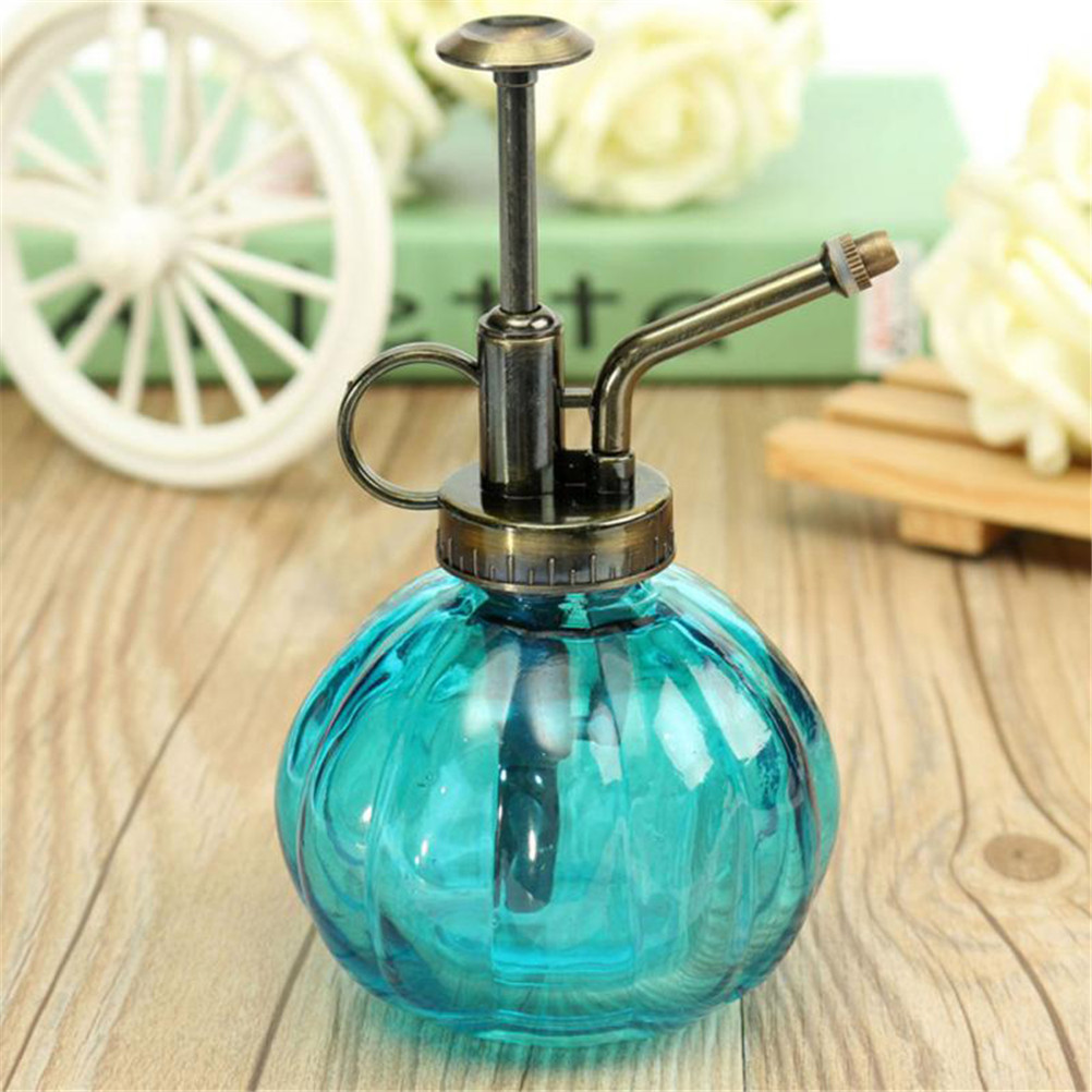 350ml retro vandkande blomst antik plast glas bronze stil planter brusebad håndværk dåser flaske små haveværktøj