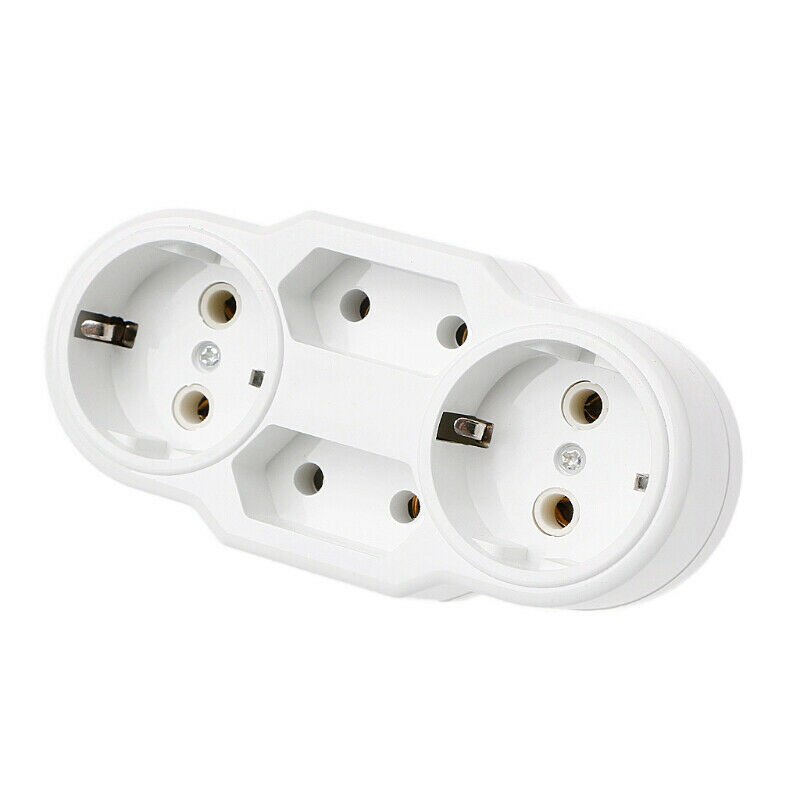 Triple Plug Beschermende Contact Meerdere Plug Power Distributie Adapter Eu Naar Russische Conversie Socket