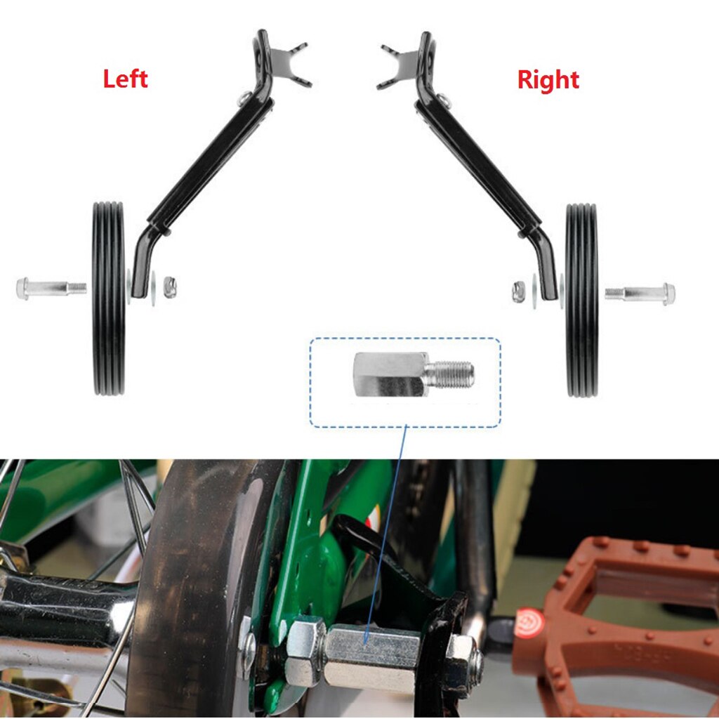 Kid Training Wheels Cycling Accessories Bike Rear Stabilizer Universal Support Balance Stabilisers Kit