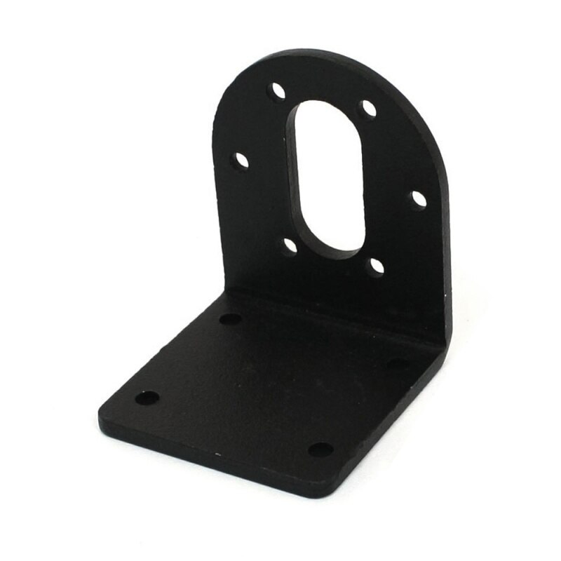 37mm DC Geared Motor Mounting Bracket Holder + 6mm Hex Coupling Black+Gold