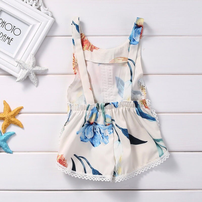 Børn 0-4y shorts jumpsuits sommer afslappet stil baby piger drenge bukser overalls bomuld åndbar kaktus bukser