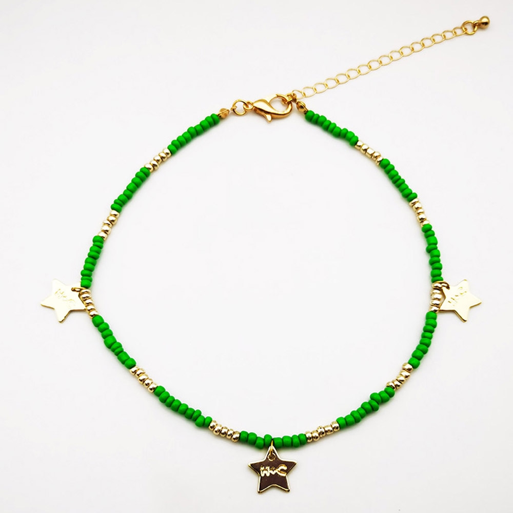 Collar con colgante de cuentas hecho a mano de varias capas, Gargantilla de amor de corazón de estrella de mar étnica, joyería de playa, de Bisutería: De arma