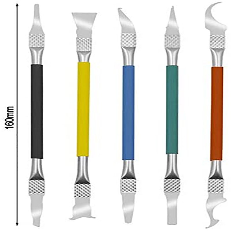 5Pcs/set Protable Dual Ends Pry Bar Dismantling Bar Tablet Mobile Phone Repair Tools Non-slip Crowbars