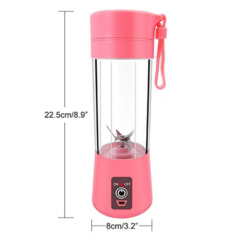 Verkoop! Aankomst 400Ml Draagbare Blender Usb Oplaadbare Fruit Groente Sap Cup Fles Mixer