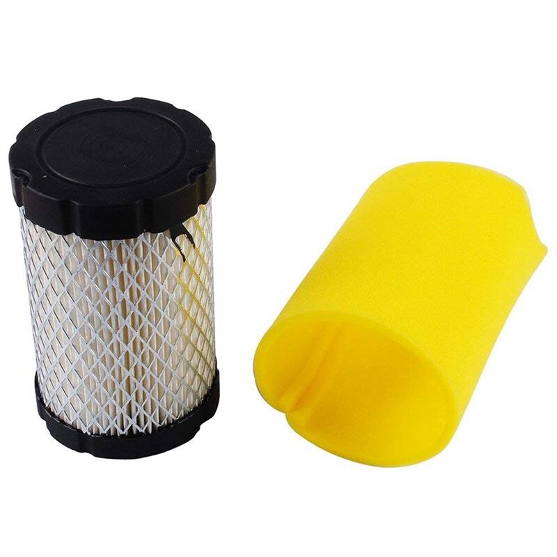 Maaier Luchtfilters Vervangen Voor Briggs Stratton 796031 (591334 Of 594201) plus 797704 Schuim Pre-Cleaner (Pack Van 2)