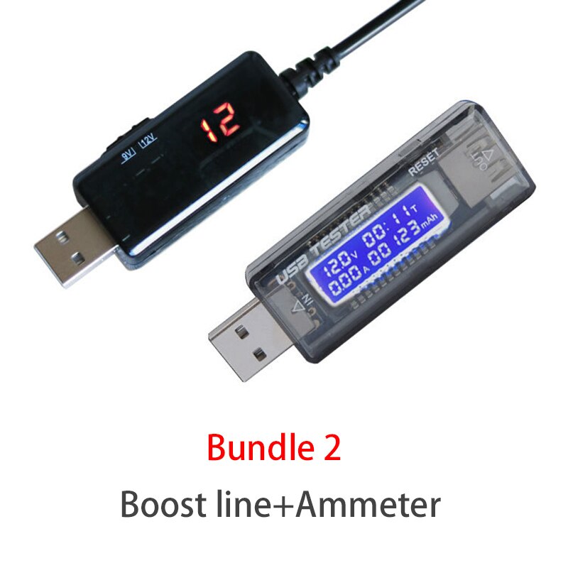 USB Boost Converter DC 5V to 9V 12V USB Step-up Converter Cable Connecter For Power Supply/Charger/Power Converter Adapter