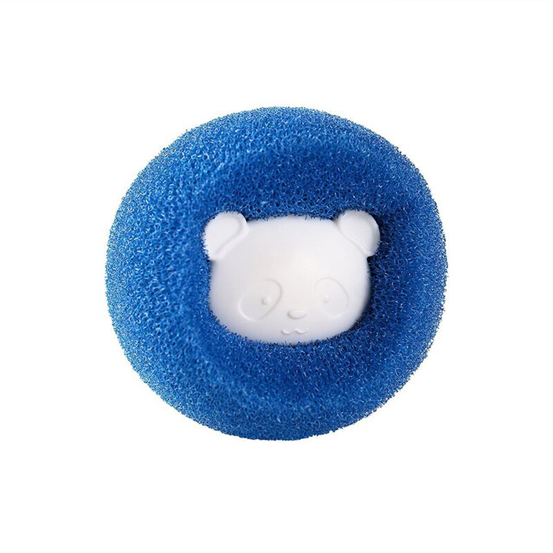 Bola de limpieza para lavadora, Bola de lavandería reutilizable, detergente Anti bobinado, productos para el hogar: Blue 1pcs)