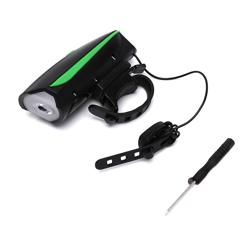 Multifunction Ultra Bright Electric Horn Bike Bell Bicycle Bell 120db/110db Electric Bicycle Horn Alarm Bell Bike Light MTB Bike: geeen