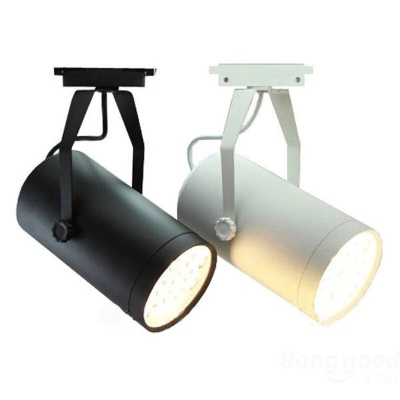 7W led track light AC110V/220V aluminum white and black led spotlight indoor lighting 1Pcs