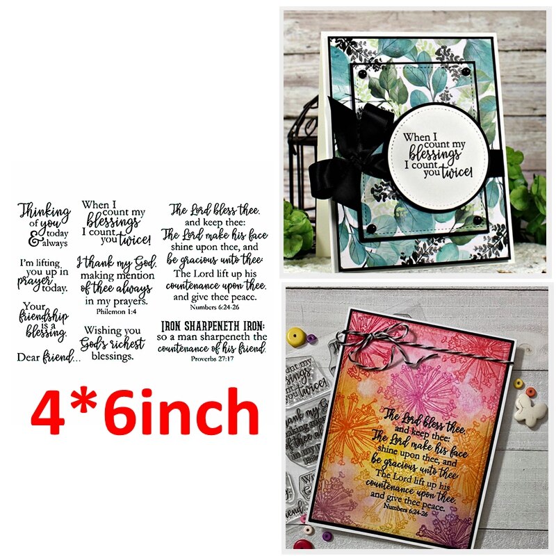 Lake Scenery Swan Elk Birds Tree Valleys Phrase Sentences Clear Transparent Stamps DIY Craft Scrapbooking Making Template: 6