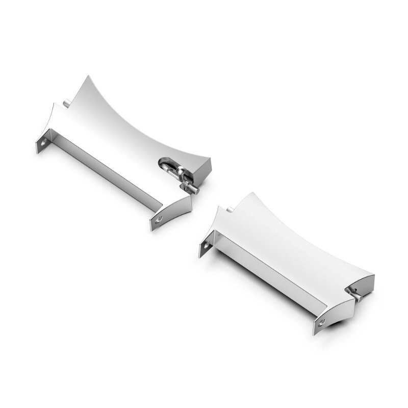 Connecteur en métal pour Samsung Galaxy Watch 4, adaptateur en acier inoxydable, classique, 40mm, 44mm, 42mm, 46mm, accessoires: silver / Watch 4 Classic 46mm