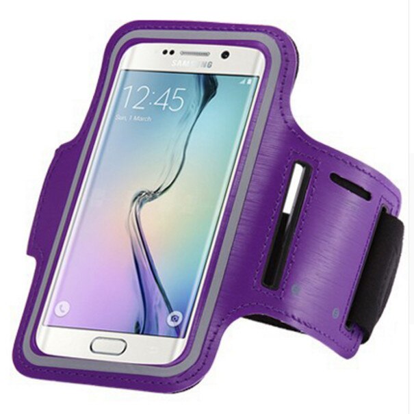 Telefonarmbånd, der bærer mobiltelefon, der kører sport håndledsposeholder til huawei  p10 p9 p8 lite / oneplus 5 3t 3 2: Lilla