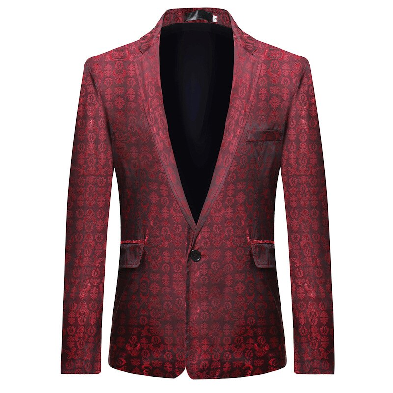 Classic Summer Prom Suit with Notch Lapel Print main image 0