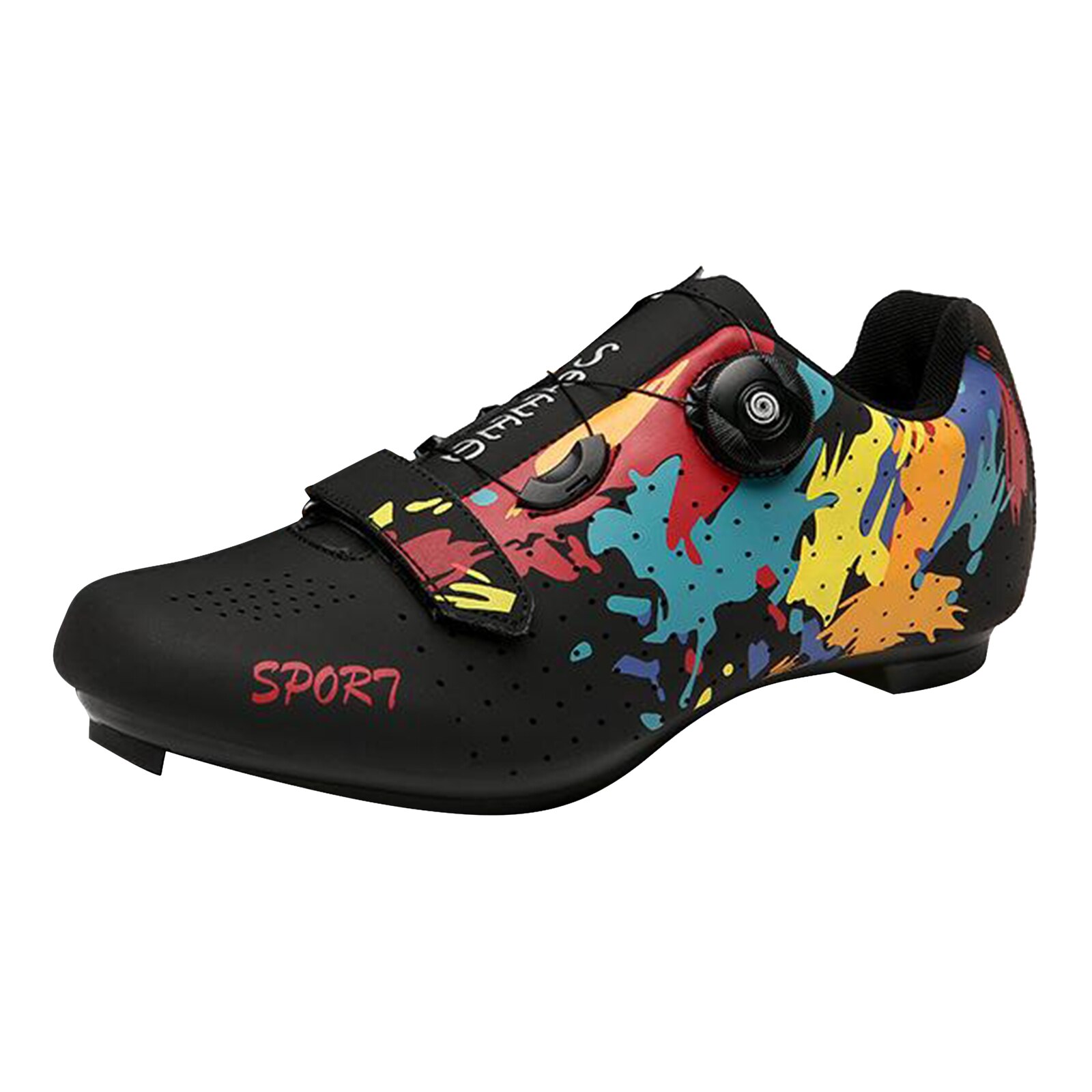 Cycling Shoes Mountain Road Bike 2/3-Bolt Quick Buckle Lace Fits SPD/ SPD-SL Riding Cycling Equipment 40-47
