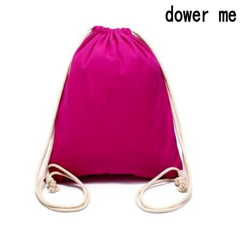 W5E1-W5E5 estilo de lona doble hombro cordón bolsillo mochila simple