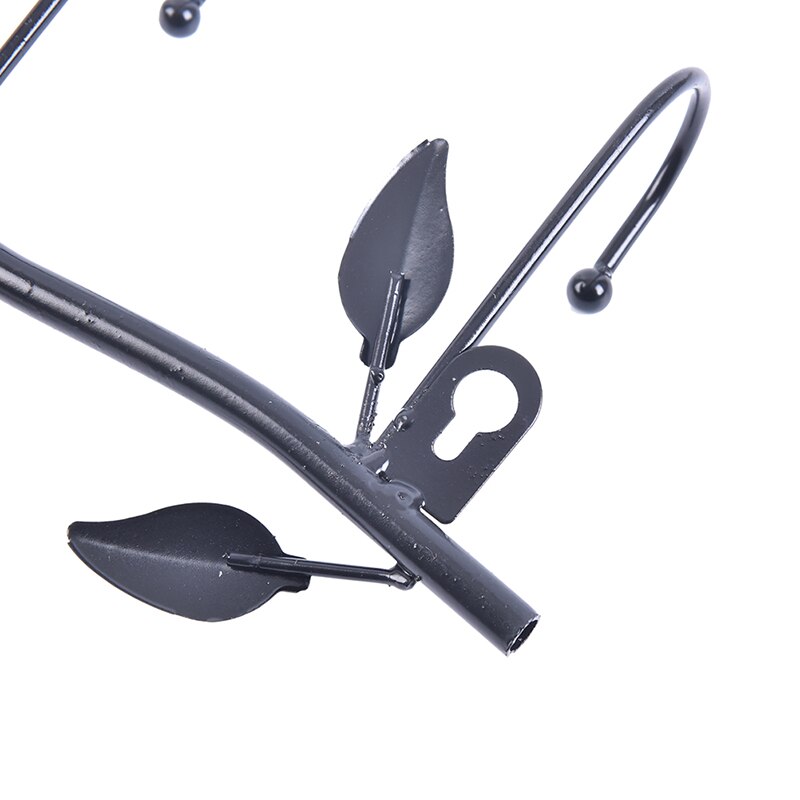 Retro 5 Haken Smeedijzeren Vogel Vorm Haak Leaf Muur Robe Hanger Sleutel Jas Houder