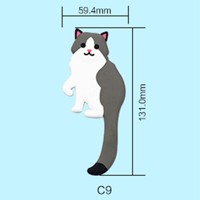 Multi-Purpose Hooks animal Fridge Hook Key Wall Crochet Holder adhesive refrigerator magnet wall can Washed holder wall hook: 03