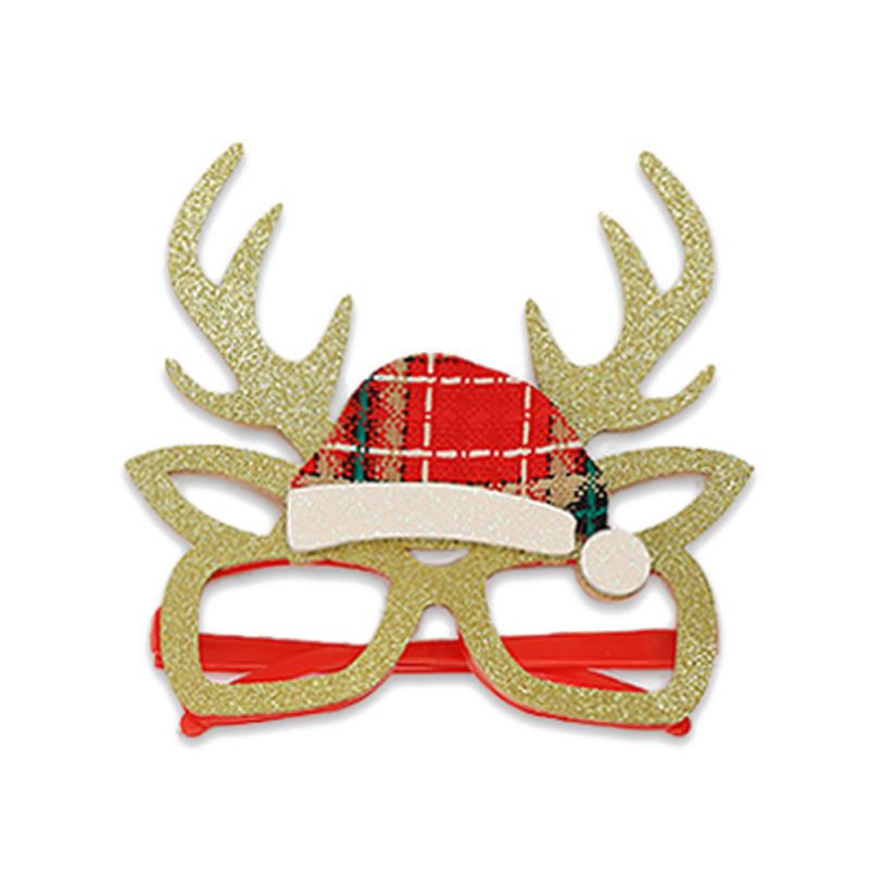 Dziewczęce świąteczne opaski na głowę i okulary dekoracje śliczne brokatowe poroże dorosłe dzieci święta bożego narodzenia rekwizyty na przyjęcia
