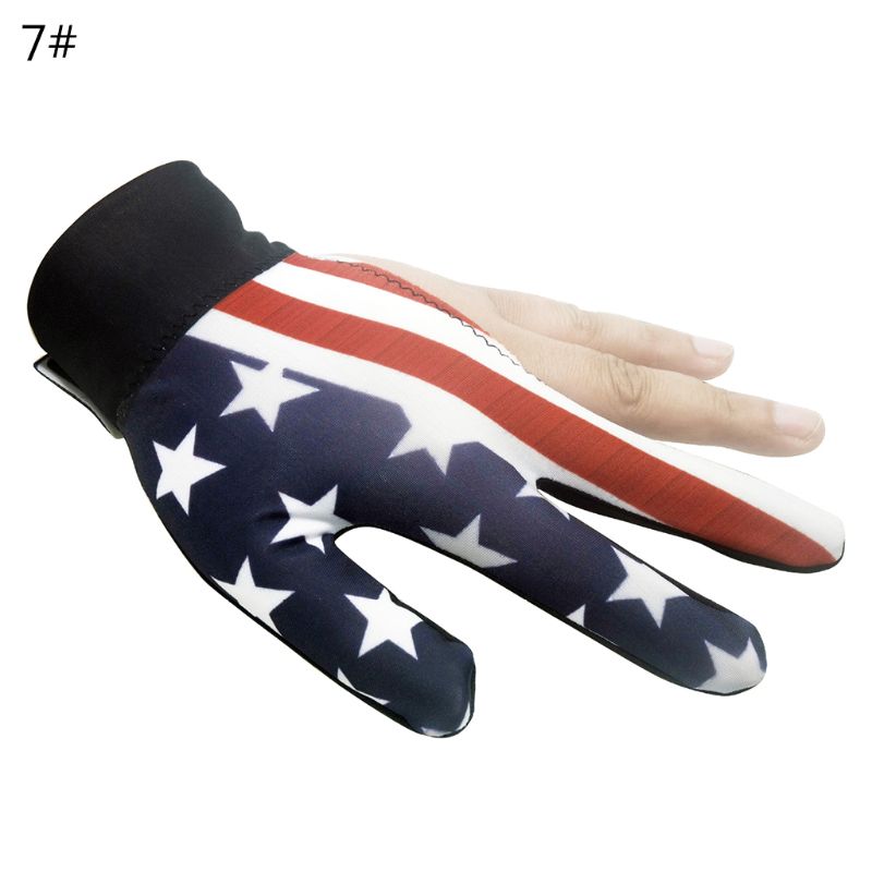 1pc Billard Drei Finger Handschuhe Lycra Anti Schleudern Snooker Handschuh Schwimmbad Verknüpfungen Hand PXPF