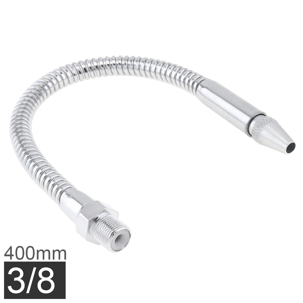 1/2 1/4 3/8 Inch Metal Flexible Water Oil Cooling Tube Pipe with Round Head Nozzle for CNC Machine / Milling / Lathe: 3-8 Inch
