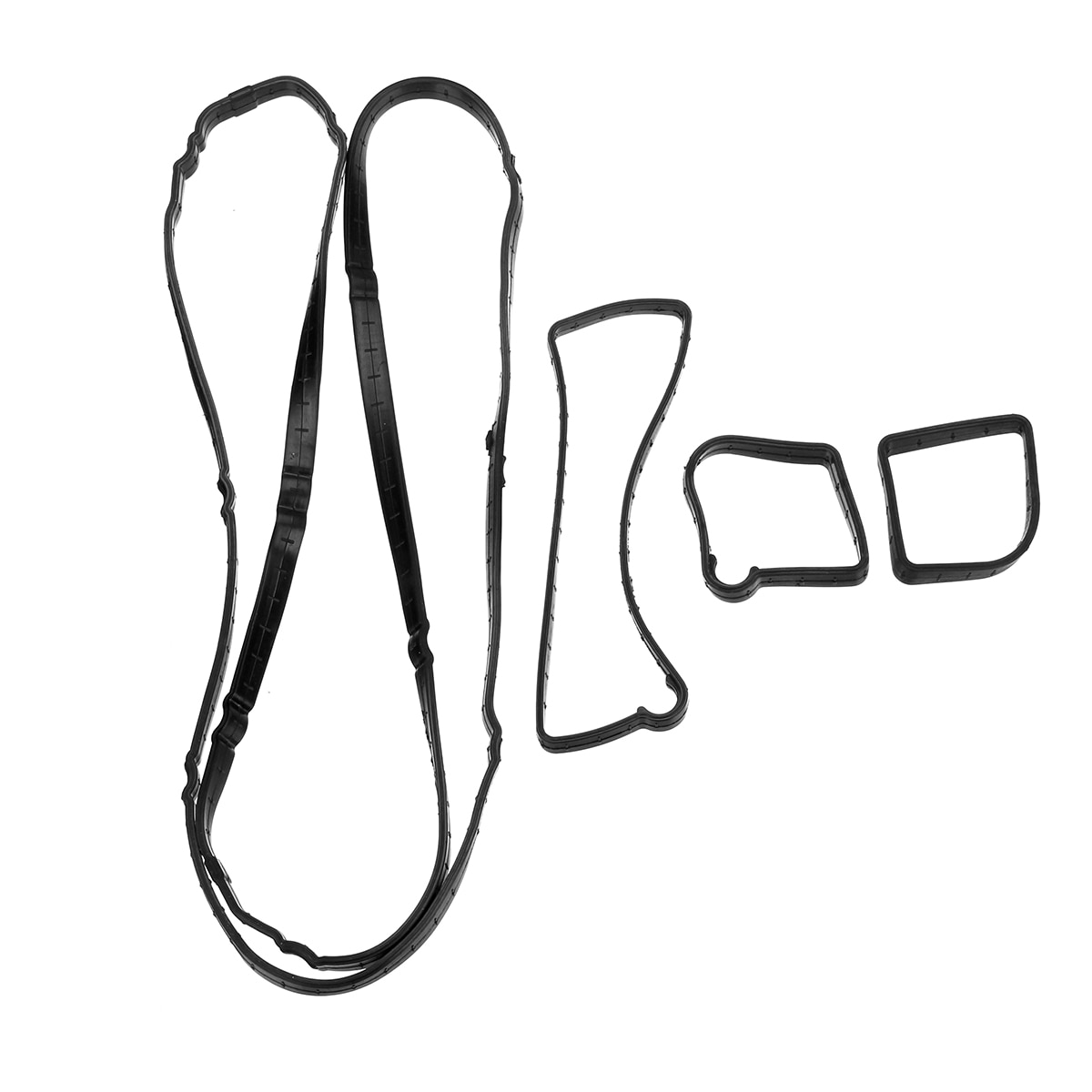 Rocker Valve Cover Set Seal Gasket Rubber Black For Ford for Focus for Mondeo for Fiesta 2004 On