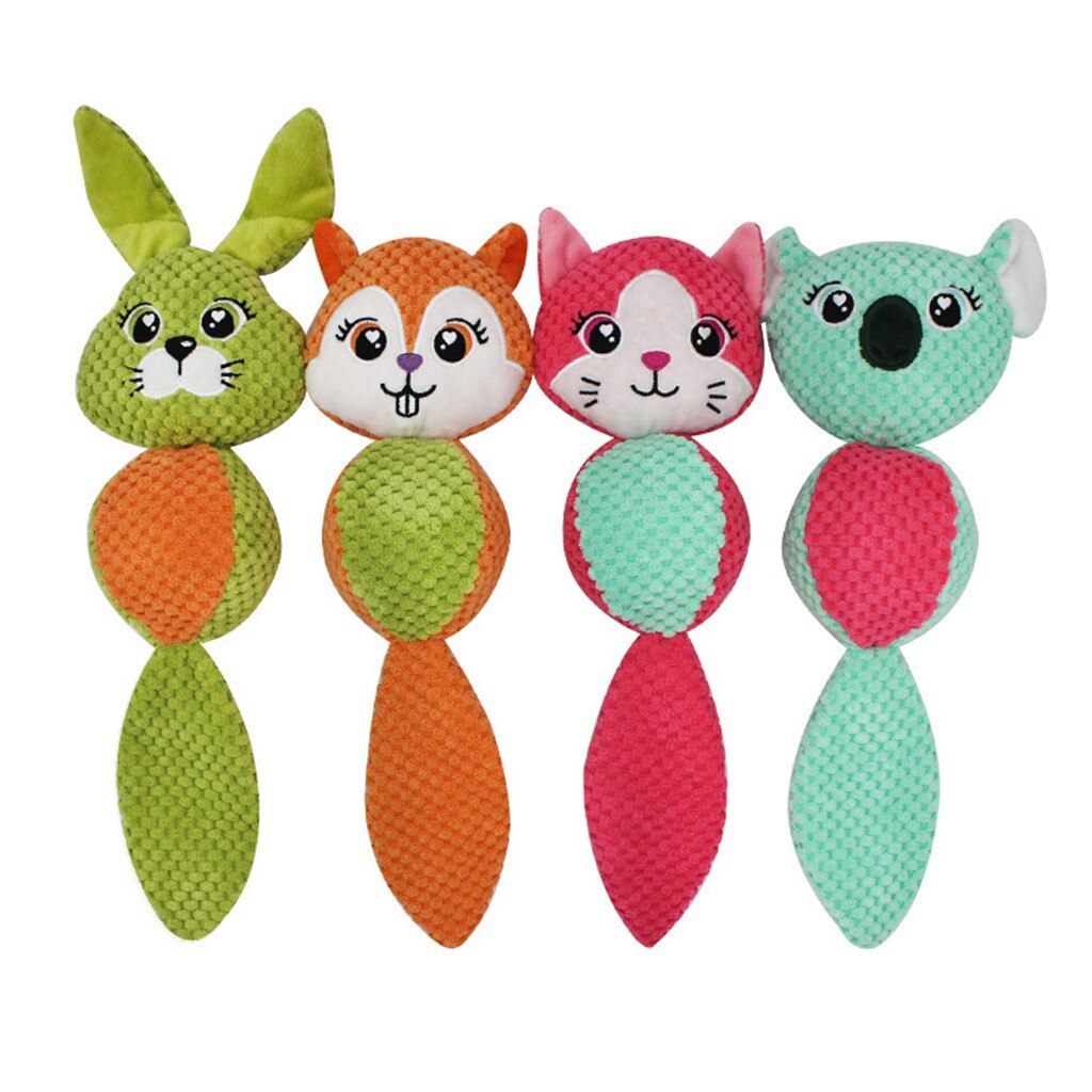 Pet Cartoon Animals Dog Toys Dog Accessories For Dogs Plush Cloth Toy Accesorios Honden Squeaker Sound Plush Dog ​​cat Toys