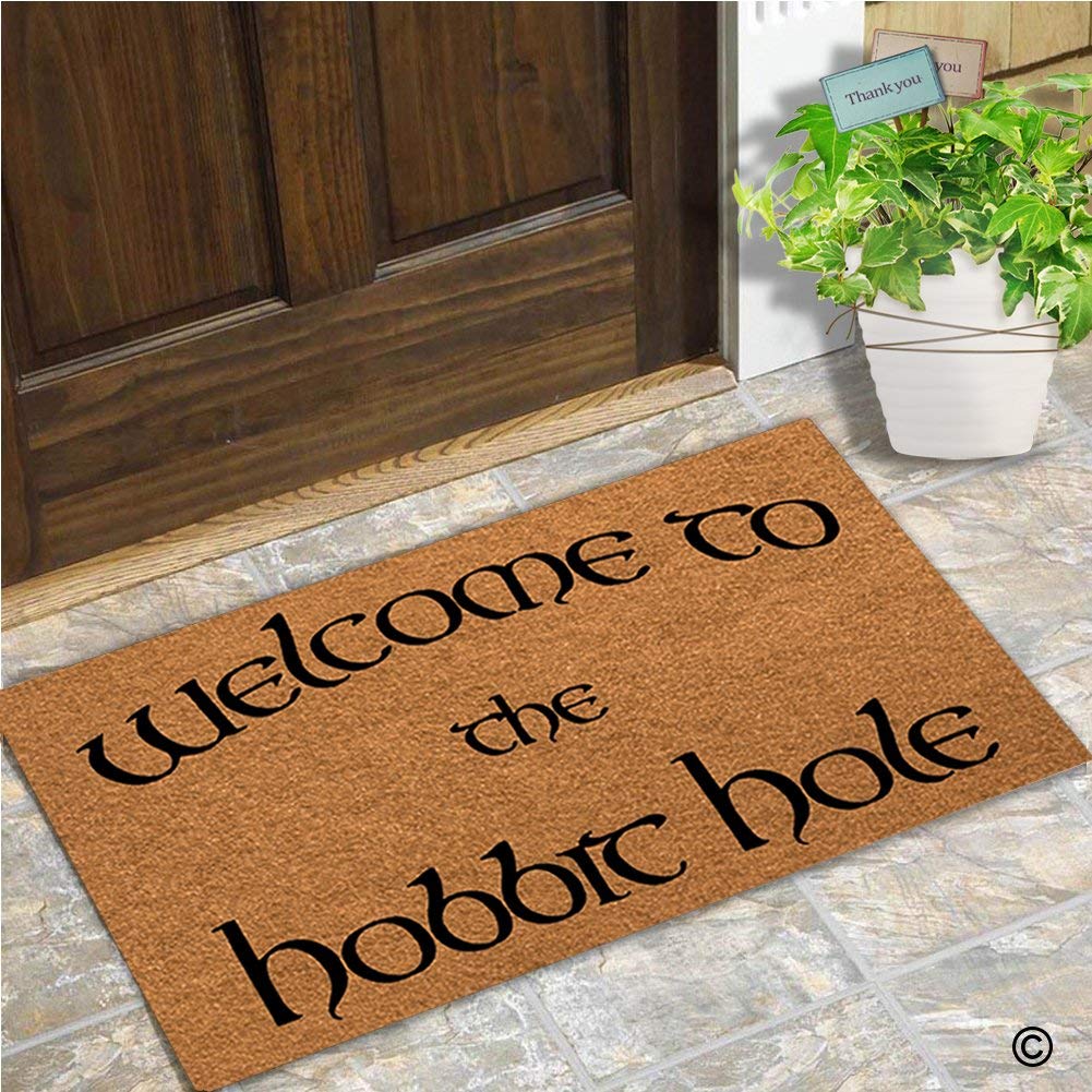 Deurmat Entree Vloermat Welkom Om De Hobbit Gat Mat Indoor Decoratieve Thuis En Kantoor Deur Mat 23.6 Door 15.7 inch