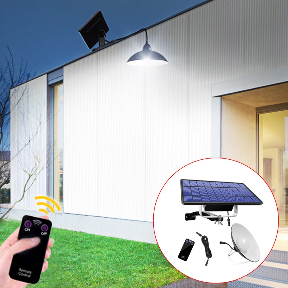 Haveskur lampe nødlys led solar pendellys altan opbevaringsrum  ip65 vandtætte hjemmehængende fjernbetjening