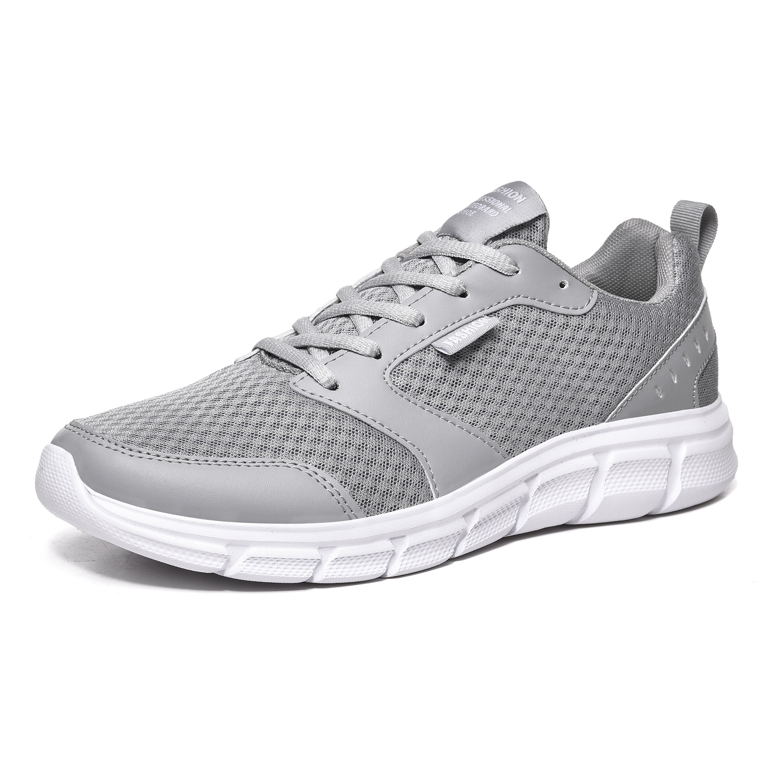 Zomer Mannen Schoenen Ademend Lichtgewicht Goedkope Mesh Mannen Casual Schoenen Strand Water Schoenen Zomer Sneakers Mannen Plus Size: grey / 12