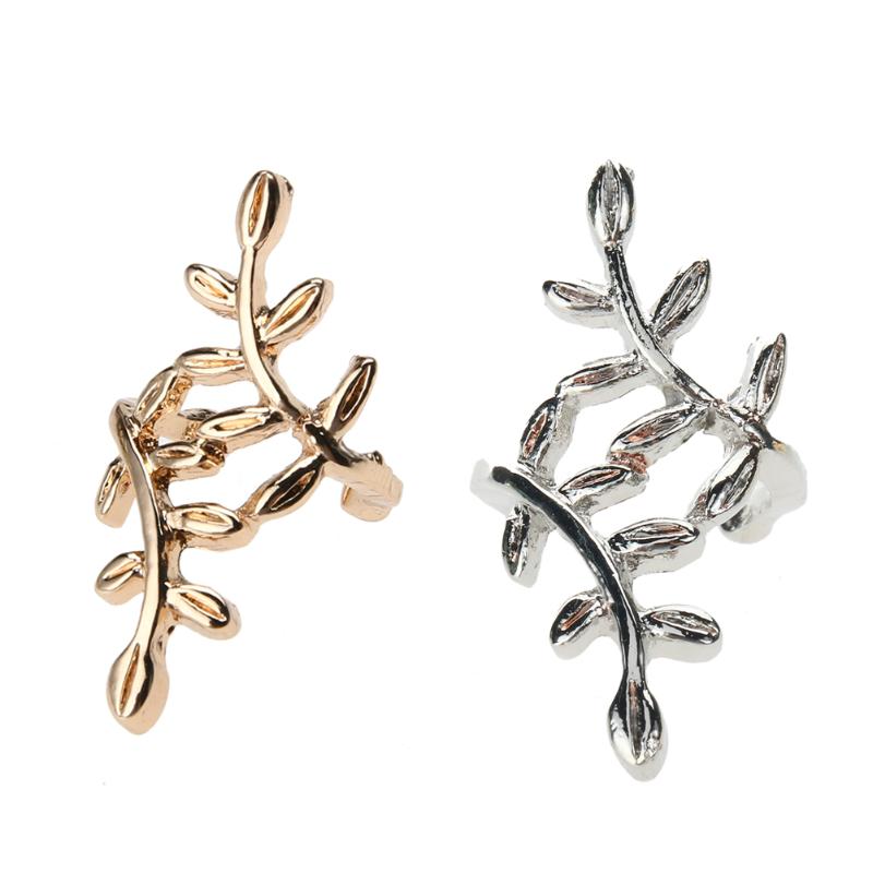 Nicht Piercing Clip Ohrringe Baum Ohr Manschette Schmerzlos Ohr Clip Vintage Weiblichen Brincos Gold Silber Farbe Ohrringe Schmuck Neue