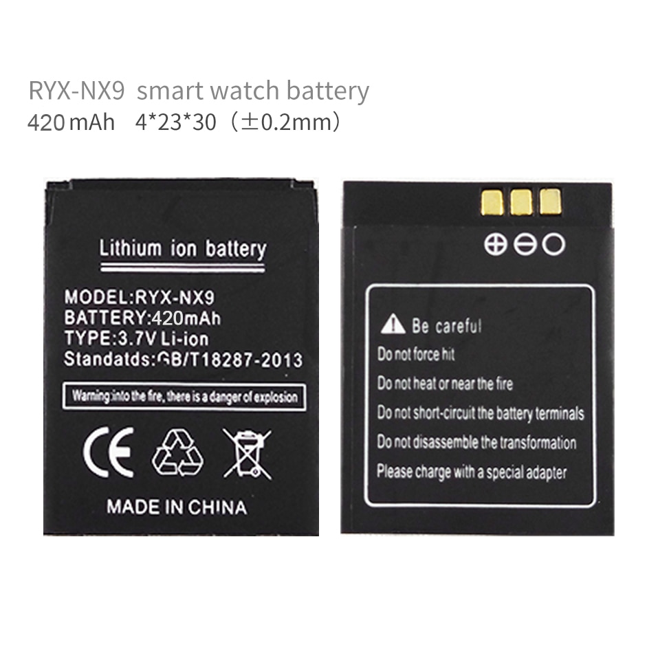 OCTelect RYX-NX9 batterij 420 mAh voor smart watch phone 420 mAh batterij voor RYX-NX9 smart watch