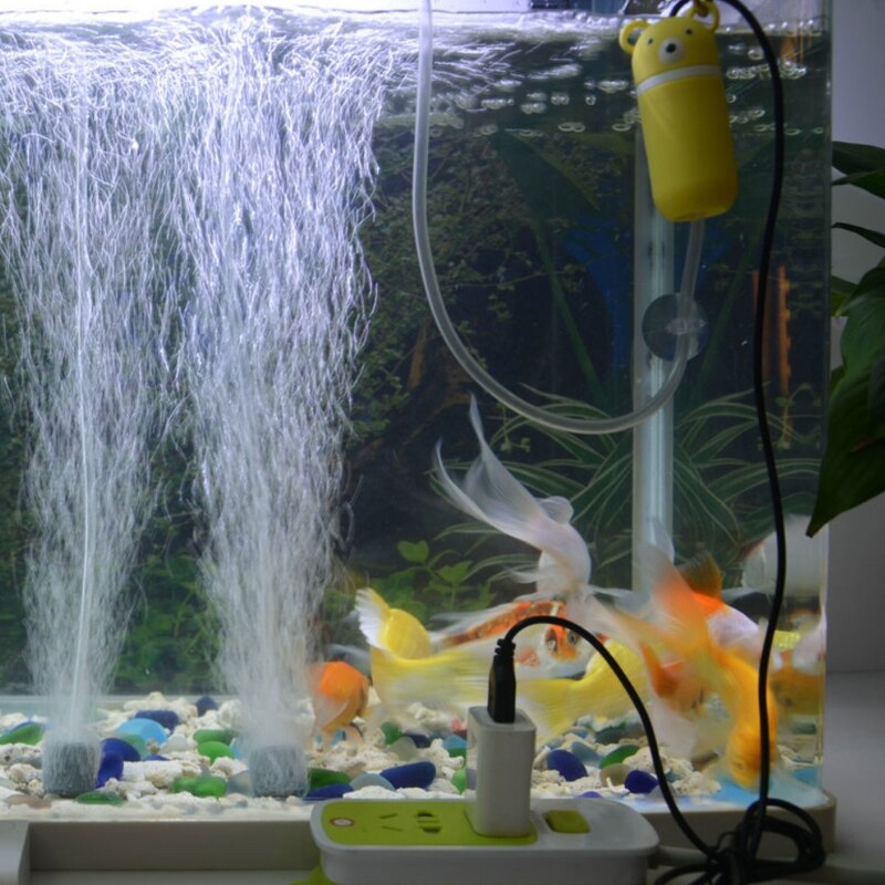 Draagbare Mini Usb Aquarium Zuurstof Pomp Krachtige Mute Energie Besparen Compressor Vis