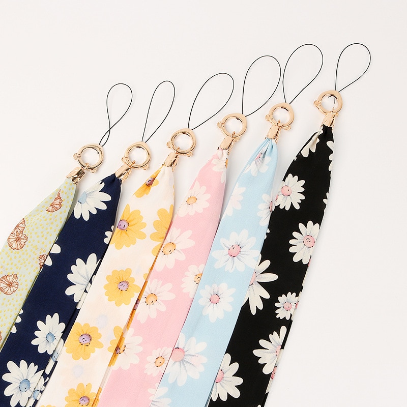 Mobiele, op maat gemaakte zijden lanyard, nekband voor sleutelkaart, telefoonkoord, polsband, handsleutelkoord, ketting, telefoonhouder, touw