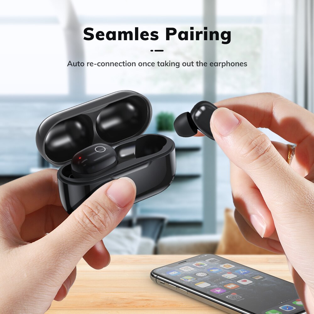 TOPK T12 TWS Bluetooth écouteurs 5.0 sans fil casque tactile contrôle vrai sans fil écouteurs dans l'oreille casque stéréo