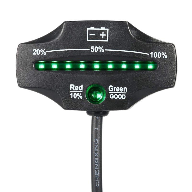 12V 24V LED Blei Säure Lagerung Batterie Anzeige Messgerät Batterie Niveau Monitor für Golf Karren Marine Motorrad Lkw gabelstapler
